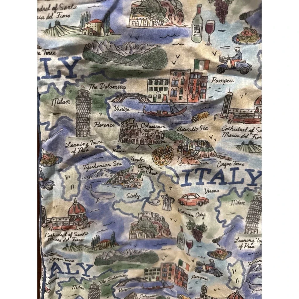 Cobbler Apron w/pockets Italy landmarks‎ theme NWT